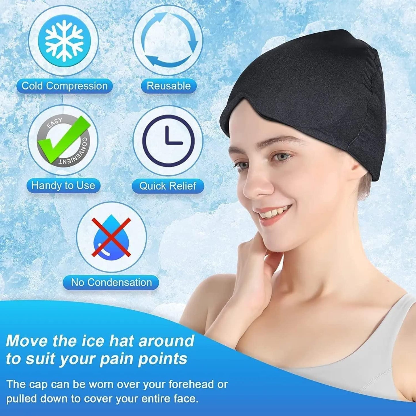 Migraine and Headache Relief Cap