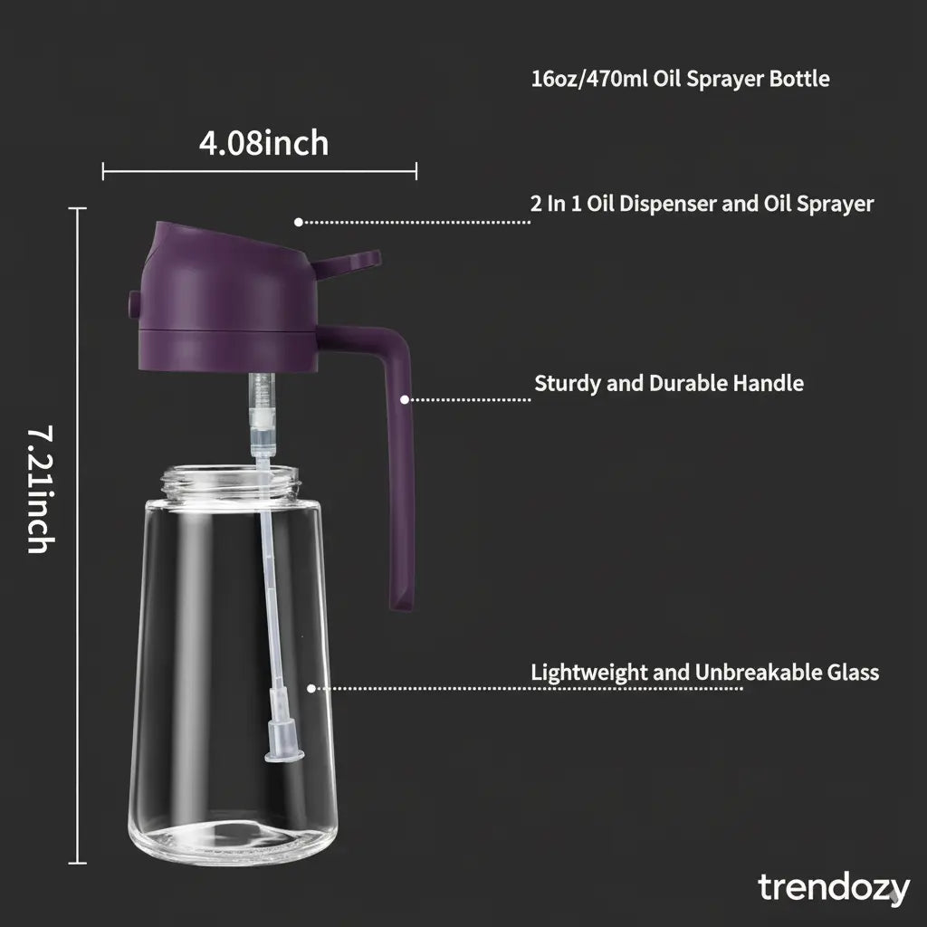 2 in 1 Oil Sprayer For Kitchen