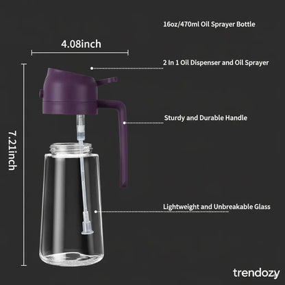 2 in 1 Oil Sprayer For Kitchen