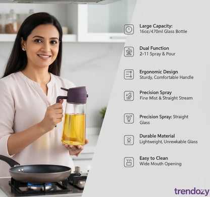 2 in 1 Oil Sprayer For Kitchen